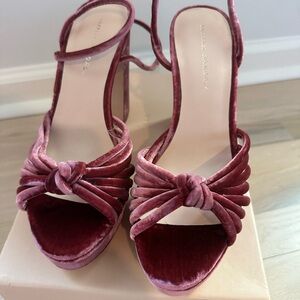 Loeffler Randall rose Velvet Heels